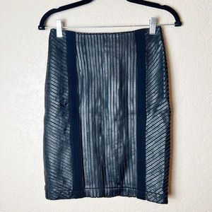 Pink Tartan leather skirt